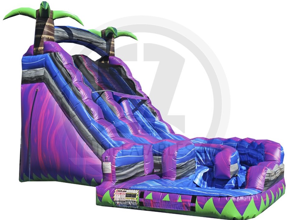 18 FT PURPLE CRUSH CURVY WATERSLIDE