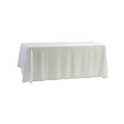 Linens 8' Rectangle table - white