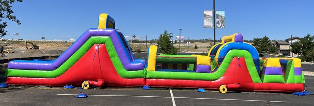 60' Retro SUPER 2-Piece Obstacle Course