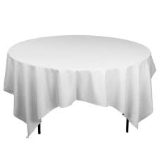 Linens for 5' Round Table - white