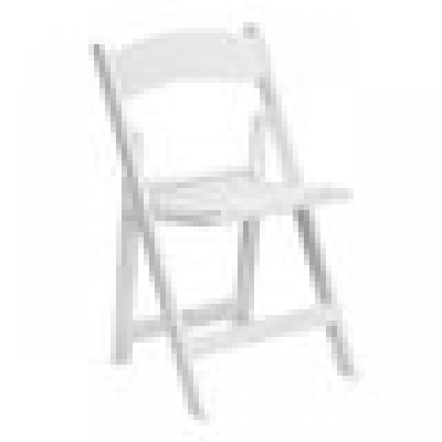 White Resin Padded Chairs
